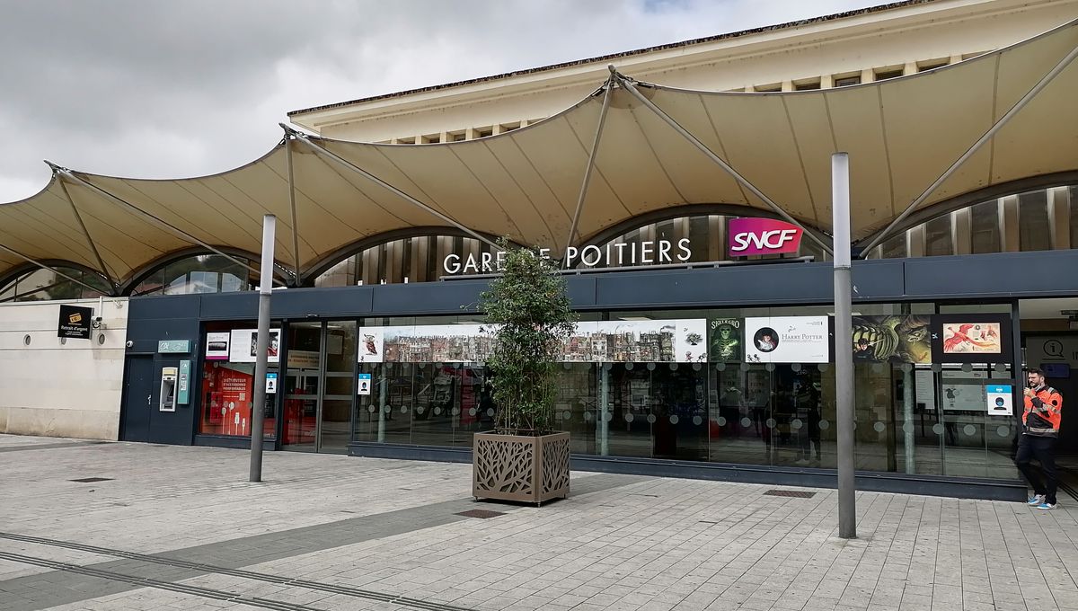 Itineraire de la Carrée des Amis à Poitiers gare